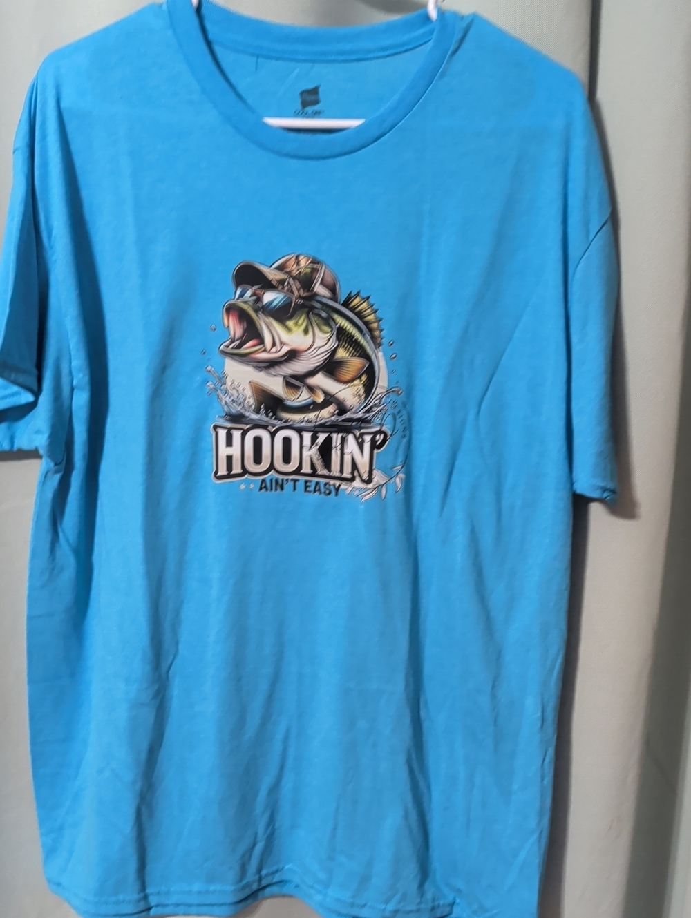 Graphic Tee - Men’s Blue Fishing Shirt